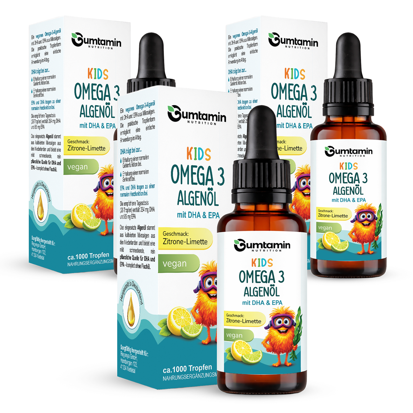 Omega 3 Algenöl Tropfen Kinder