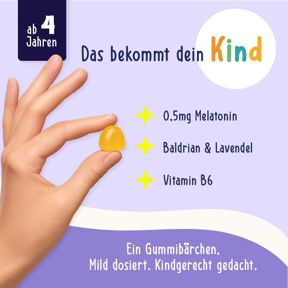 Kinder Sleep Gummibärchen mit Melatonin