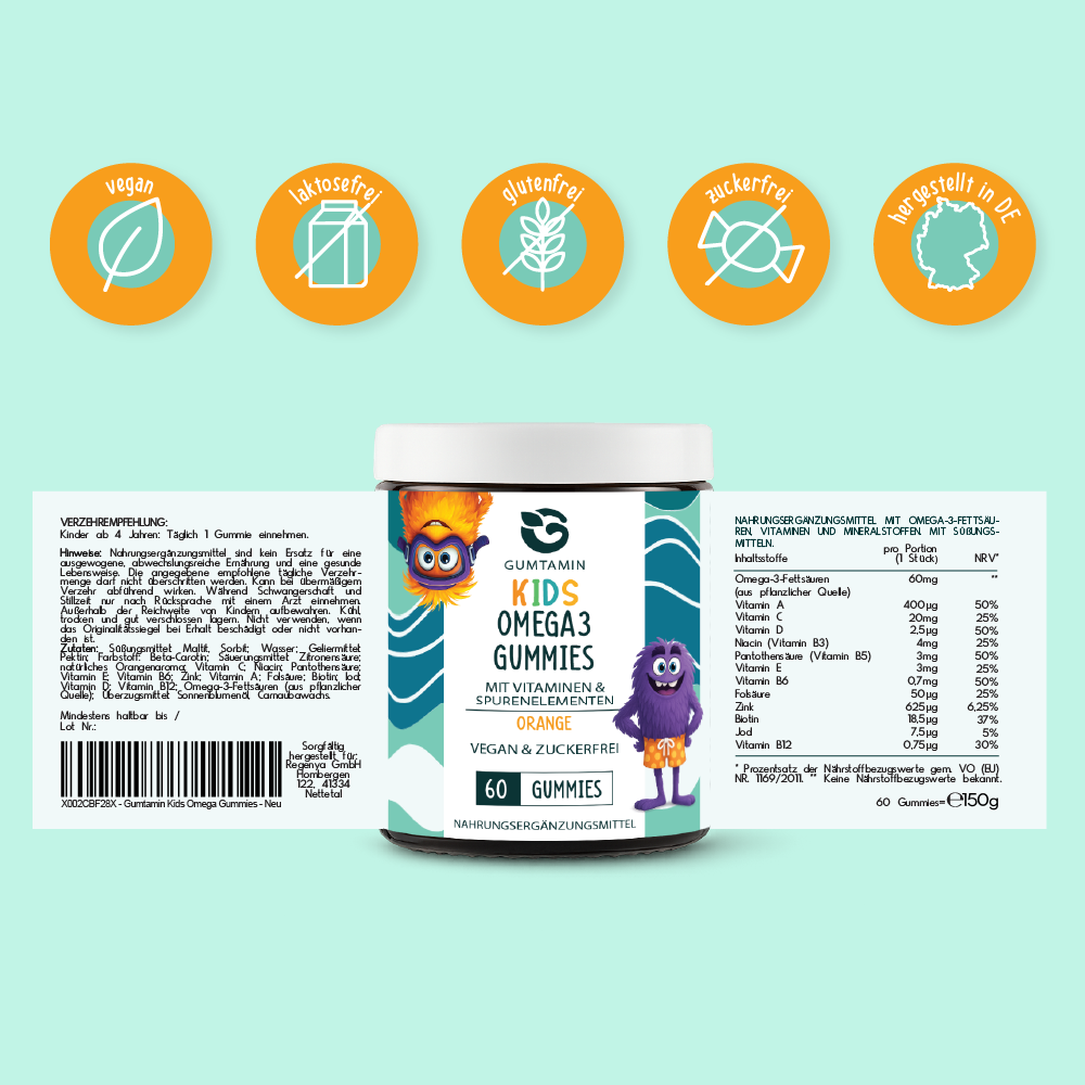 Omega 3 Kinder Gummibärchen