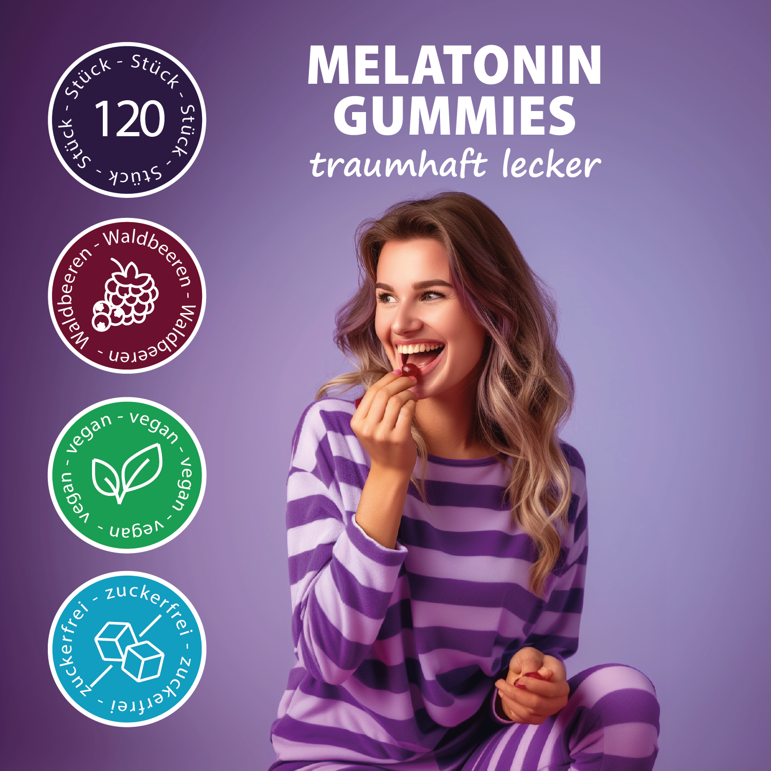 Melatonin Gummibärchen XXL