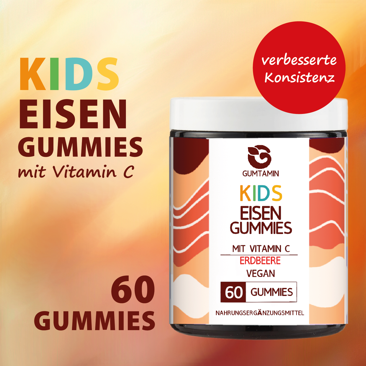 Kinder Eisen Gummibärchen