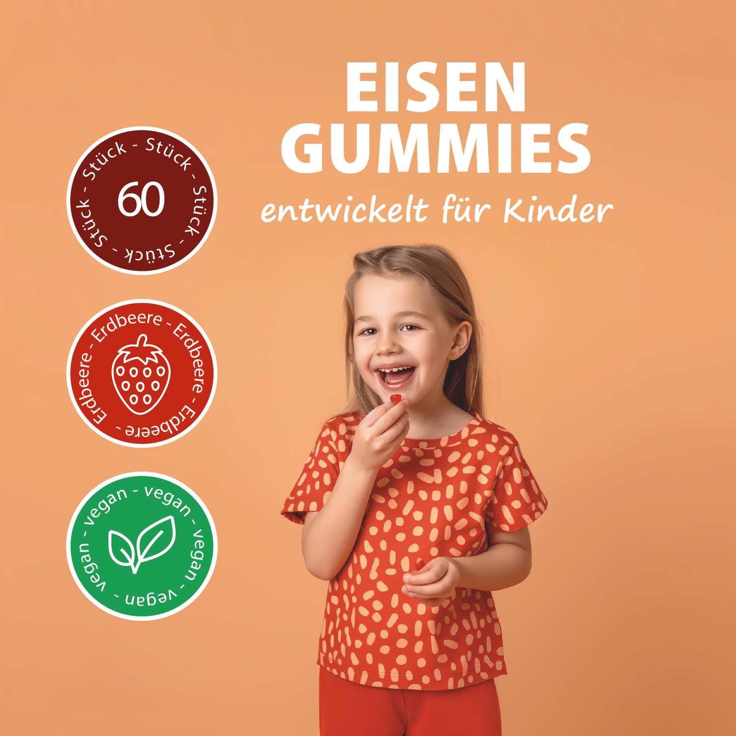 Kinder Eisen Gummibärchen