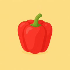 Paprika, rot, roh