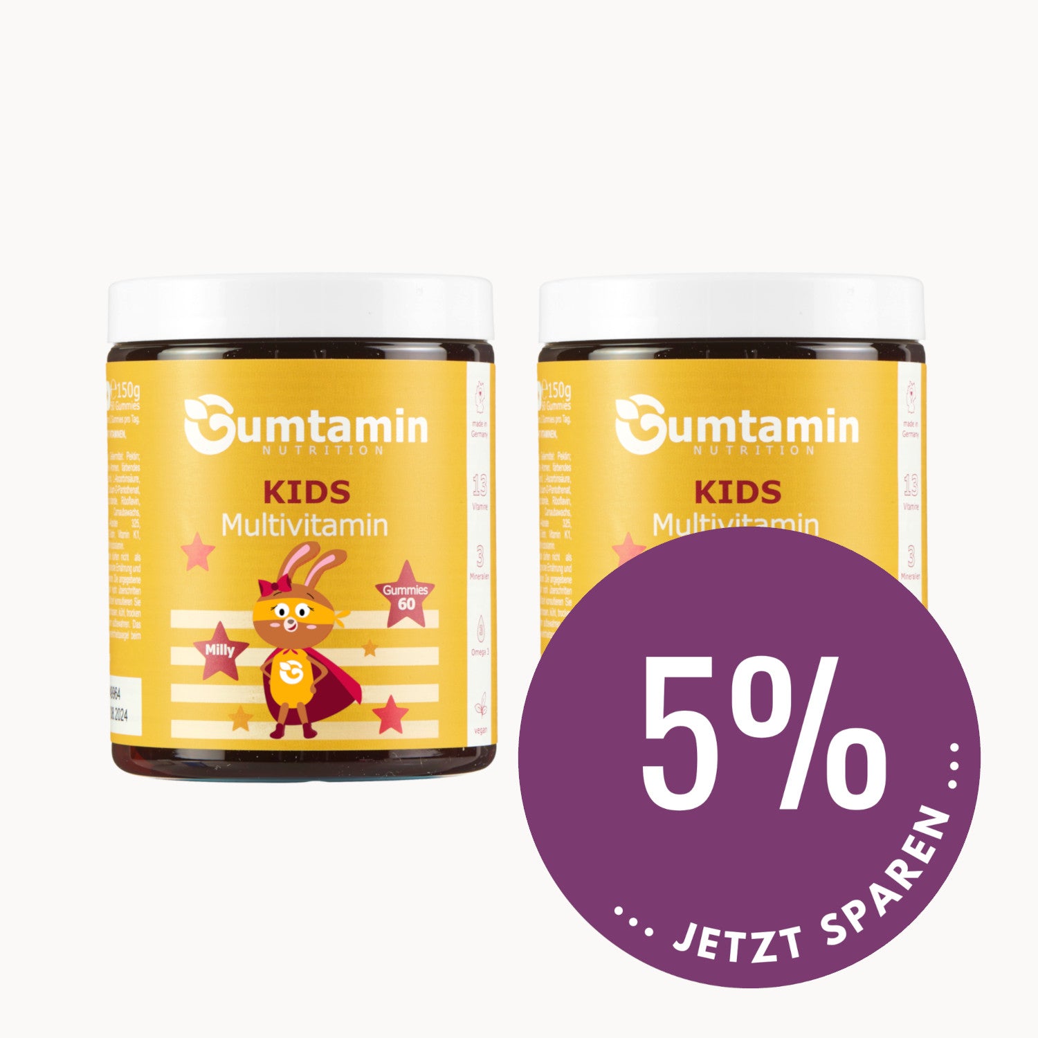 Kids Multivitamin Gummies gelb
