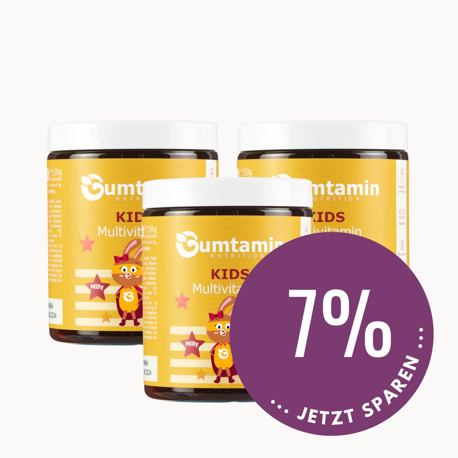 Kids Multivitamin Gummies gelb