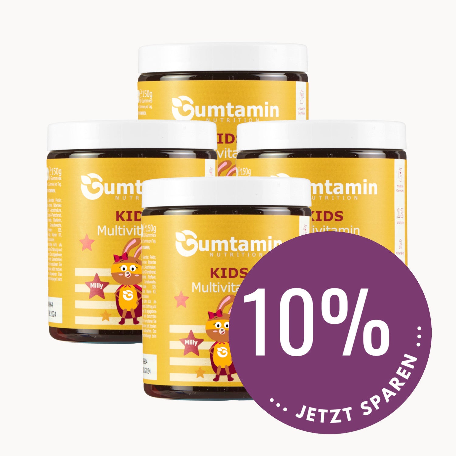 Kids Multivitamin Gummies gelb