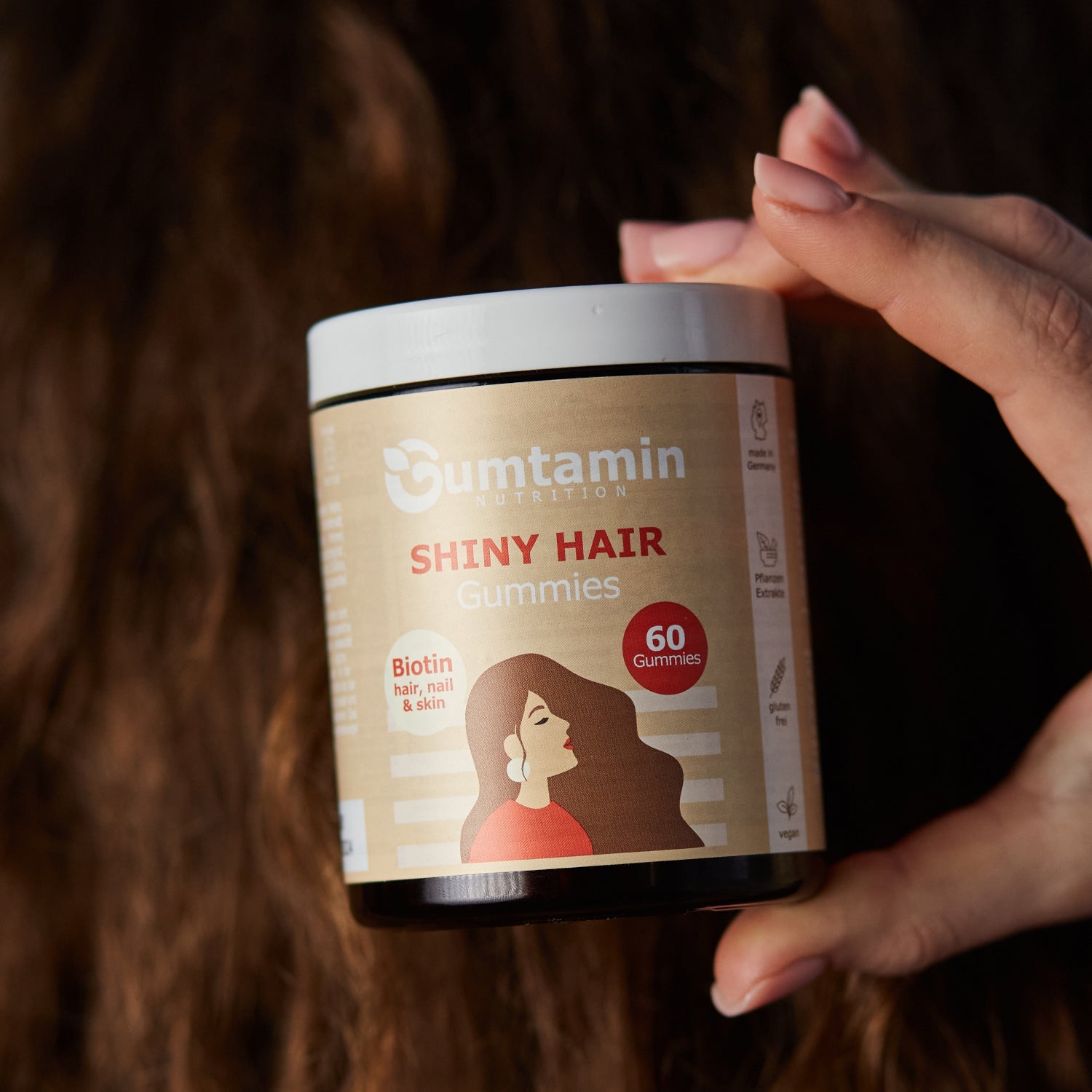 Enthülle das Geheimnis zu strahlendem Haar - Entdecke die Magie unserer Shiny Hair Gummies!