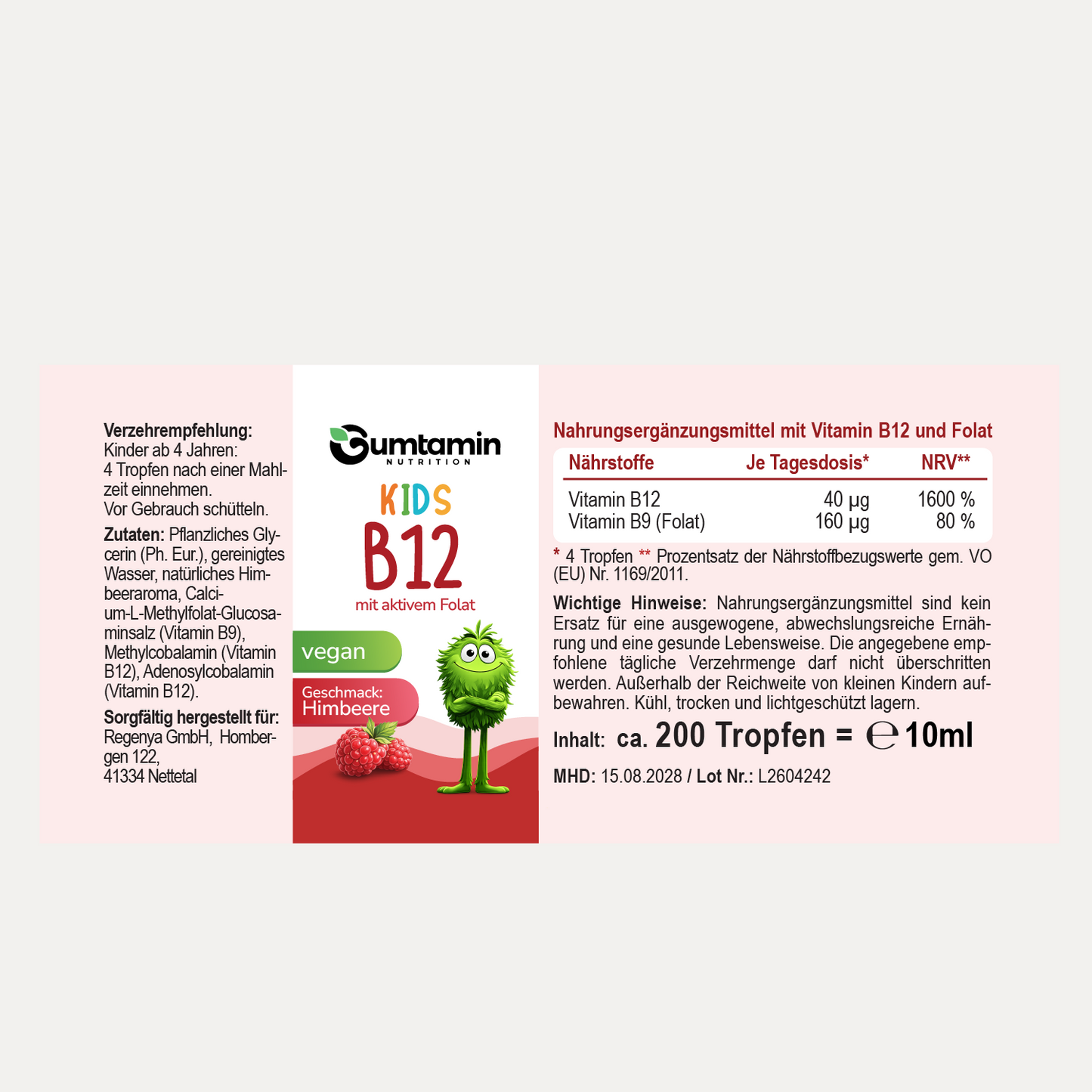 Vitamin B12 Tropfen Kinder