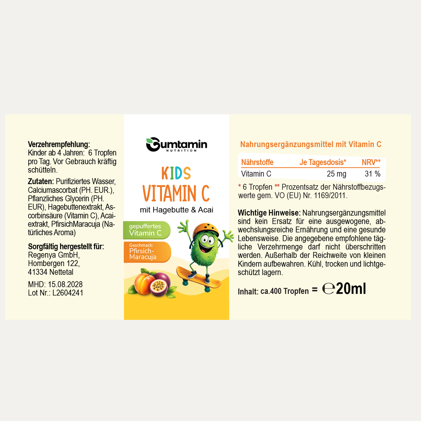 Vitamin C Tropfen Kinder