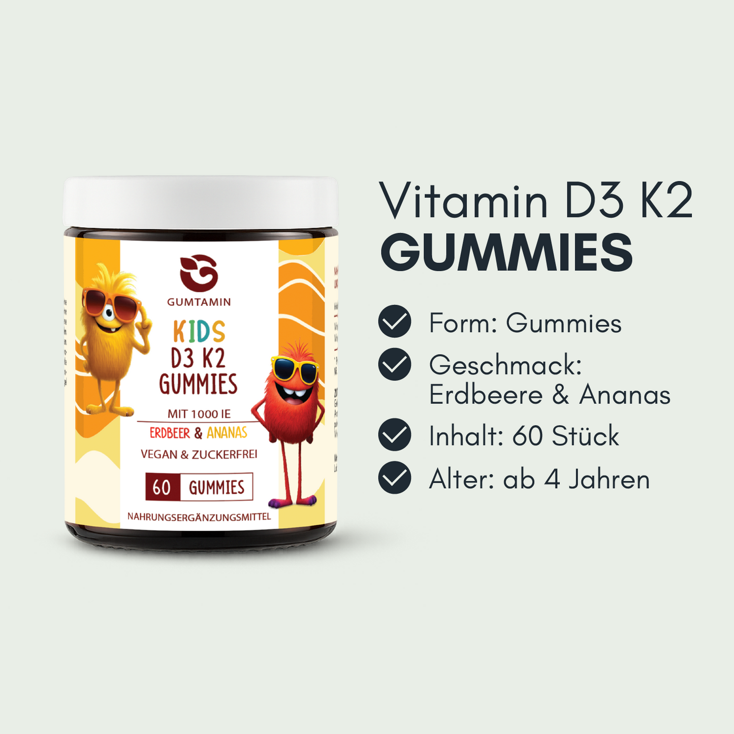 Vitamin D3 K2 Kinder Gummies