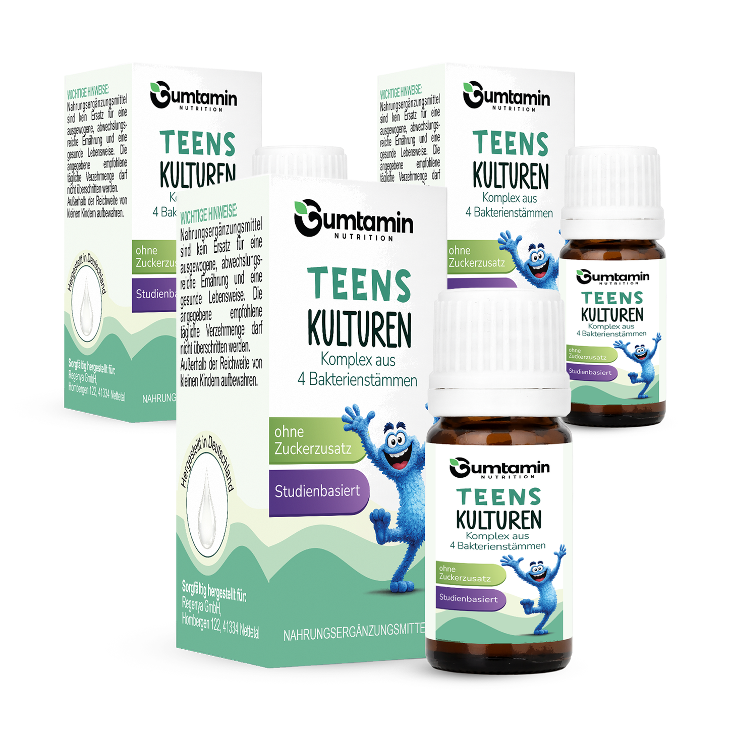 Bakterienkulturen Tropfen Teens