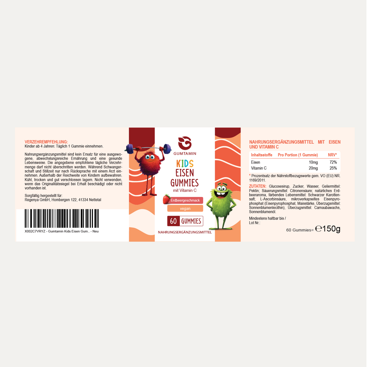 Eisen Gummies Kinder