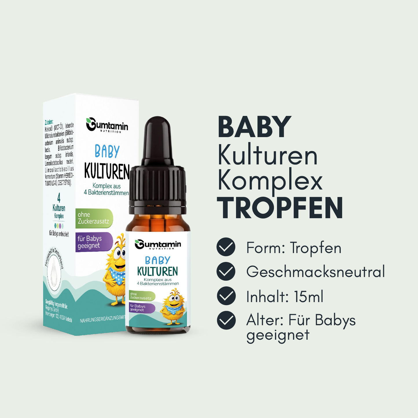 Bakterienkulturen Tropfen Baby