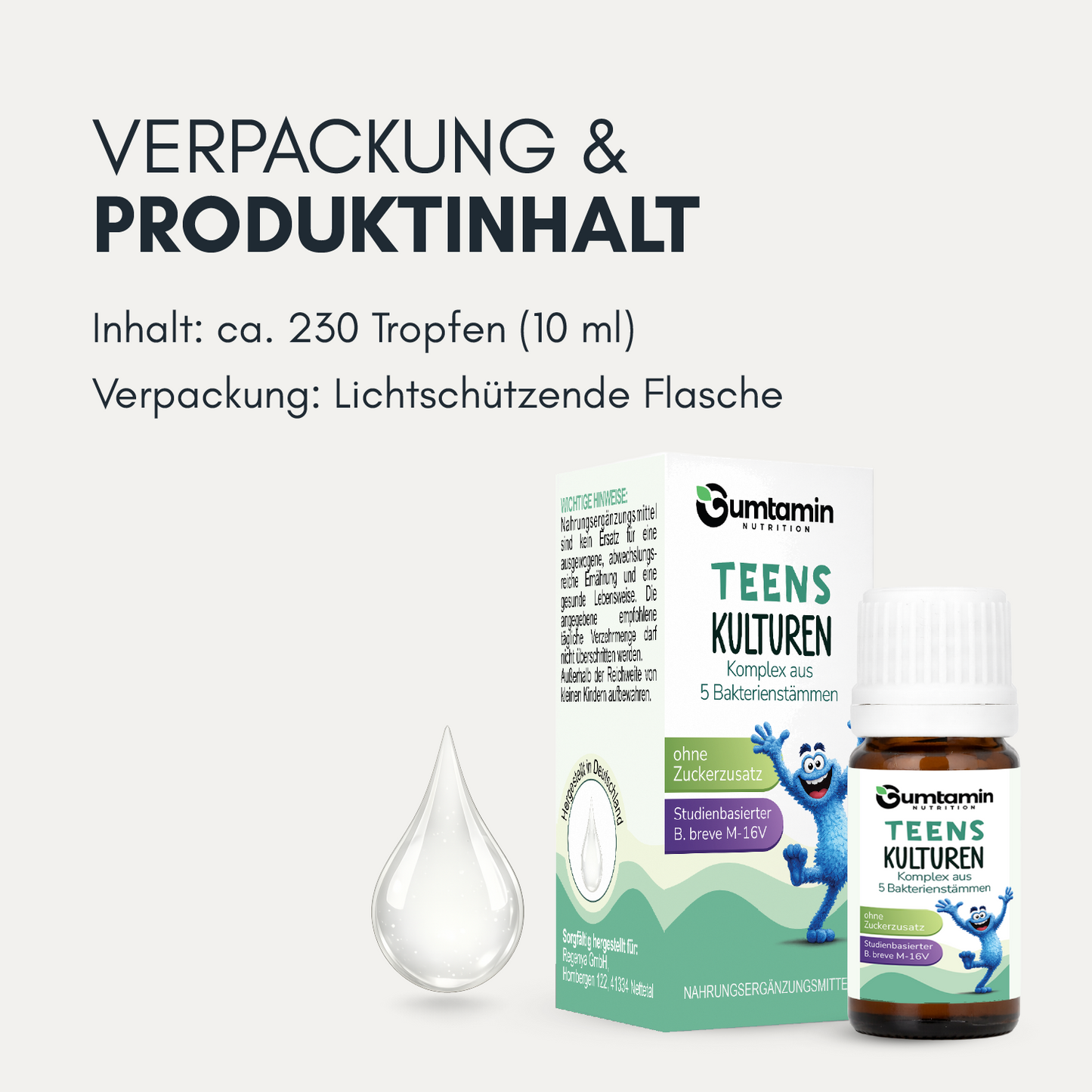 Bakterienkulturen Tropfen Teens